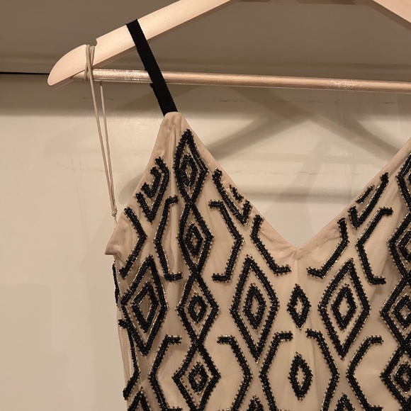 ALICE + OLIVIA Arlette Midi Dress Black/Cream Size 2 - Picture 7 of 12